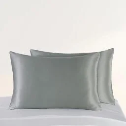 grey silk pillowcases